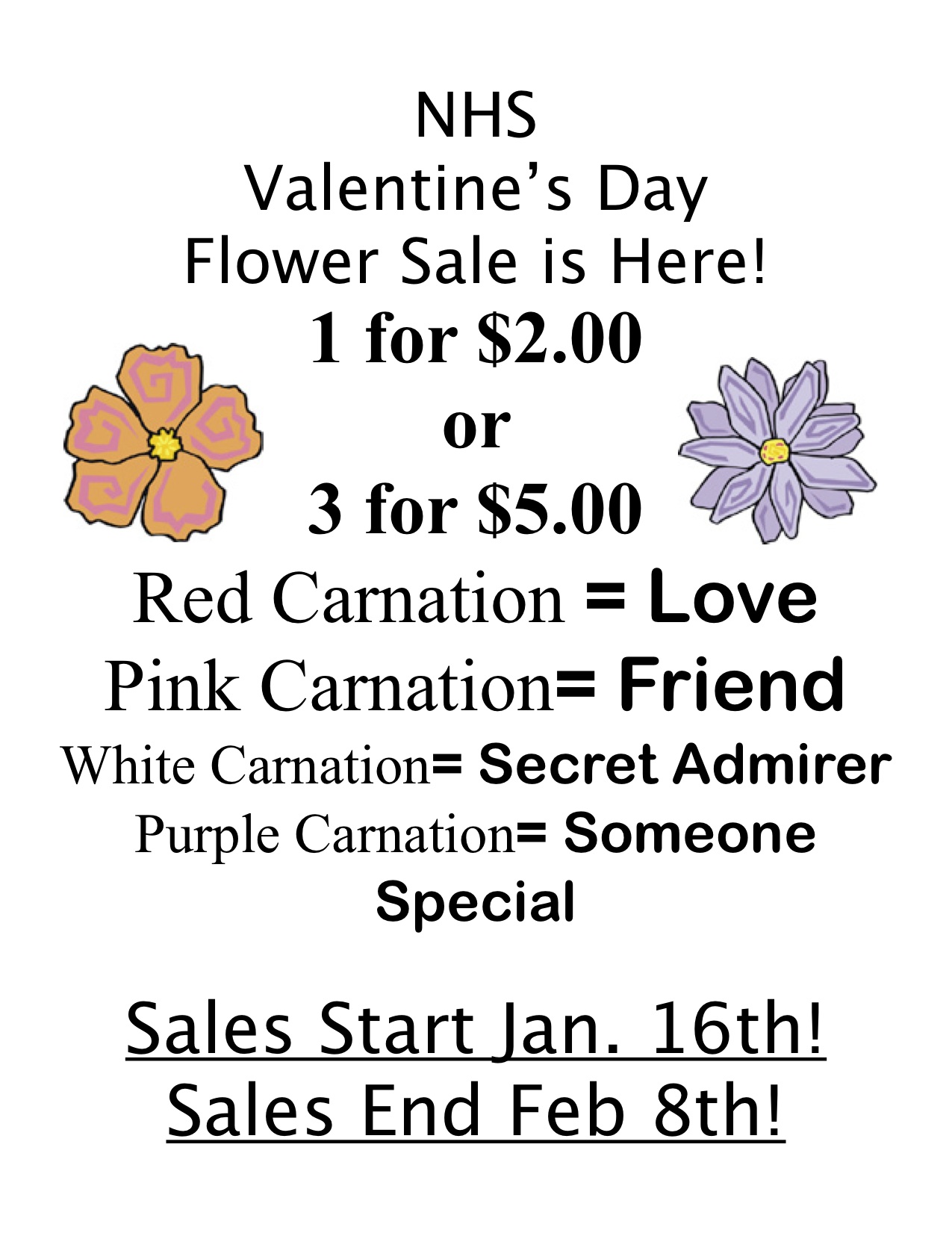 NorthwoodKensett Flower Fundraiser going on right now at the High School