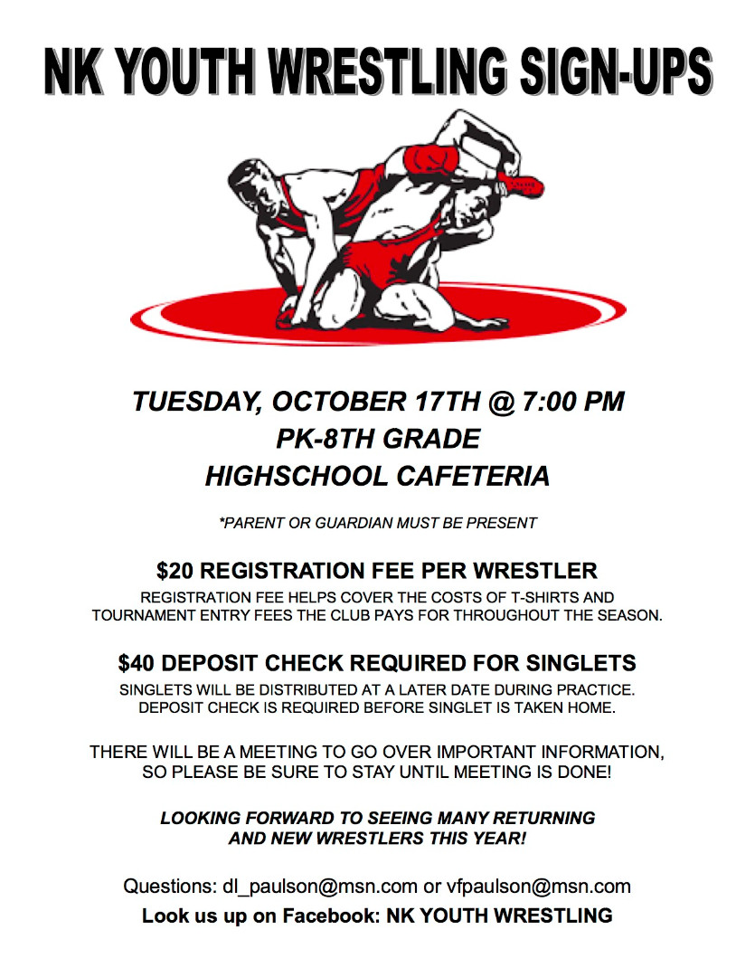 northwood kensett 2017 nk youth wrestling youth wrestling flyers